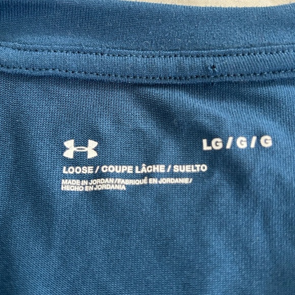 Under Armour Blue Short Sleeve Tee Men’s Sz L - Picture 3 of 6